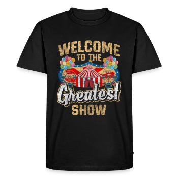Directeur de chapiteau de cirque Idiots - T-shirt Premium bio Homme - noir - Devant - Nico (187cm)