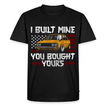 Tuner show garage - Men's Premium Organic T-Shirt - black - Front - Nico (187cm)