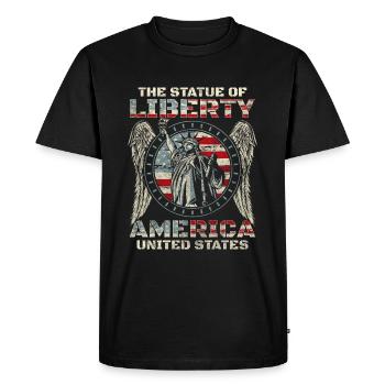 Guerre de la fierté des États-Unis - T-shirt Premium bio Homme - noir - Devant - Nico (187cm)