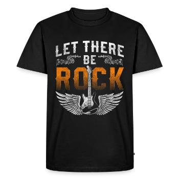 Rock Hardrock Chef d’orchestre Rock and Roll - T-shirt Premium bio Homme - noir - Devant - Nico (187cm)