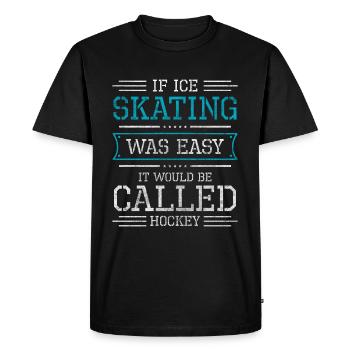 patineurs patineur patinoire danse glacée froide - T-shirt Premium bio Homme - noir - Devant - Nico (187cm)