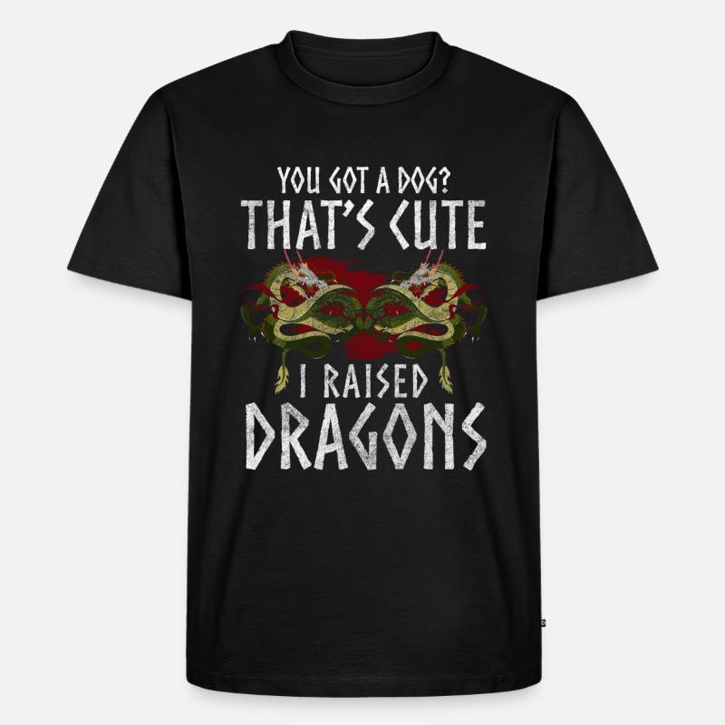 Fire Mythical Creature Creature - Men's Premium Organic T-Shirt - black