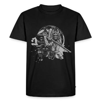 Mythologie du dragon d’Asie - T-shirt Premium bio Homme - noir - Devant - Nico (187cm)