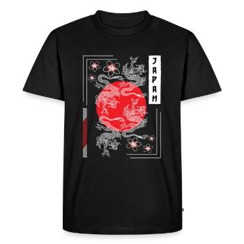Orient Fighter Drawings Fairy Tales - Men's Premium Organic T-Shirt - black - Front - Nico (187cm)