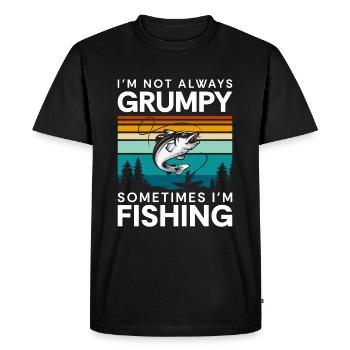 Pêche Pêche Sablet - T-shirt Premium bio Homme - noir - Devant - Nico (187cm)
