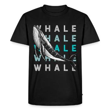 Mammifère marin - T-shirt Premium bio Homme - noir - Devant - Nico (187cm)