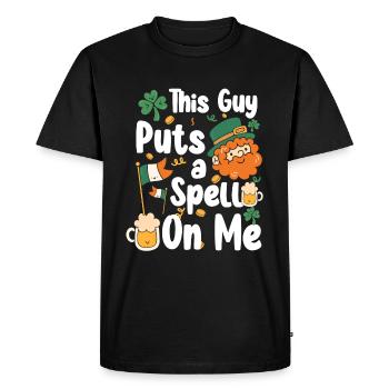 Irish St. Patrick's Day Tour Ireland - Men's Premium Organic T-Shirt - black - Front - Nico (187cm)