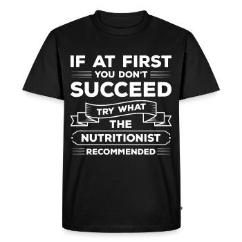Formation professionnelle des consultants en santé - T-shirt Premium bio Homme - noir - Devant - Nico (187cm)