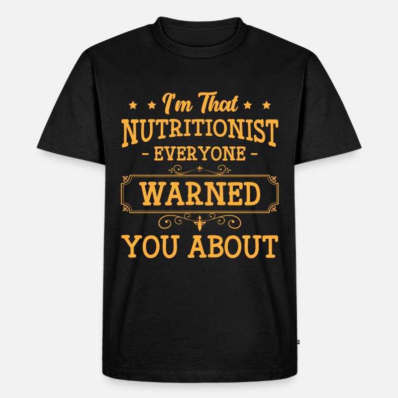 Ernährung Essen Beruf Traumfigur - Männer Premium Bio T-Shirt - Schwarz