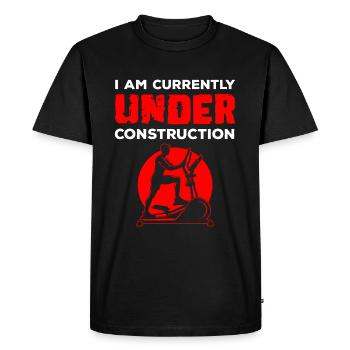 elliptical cross trainer cardio muscle slimming - Men's Premium Organic T-Shirt - black - Front - Nico (187cm)