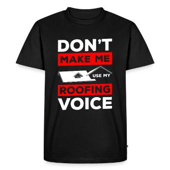 Artisan Hammer House - Men's Premium Organic T-Shirt - black - Front - Nico (187cm)