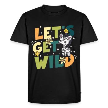 Zebra Crossing Africa Militants des droits des animaux - T-shirt Premium bio Homme - noir - Devant - Nico (187cm)