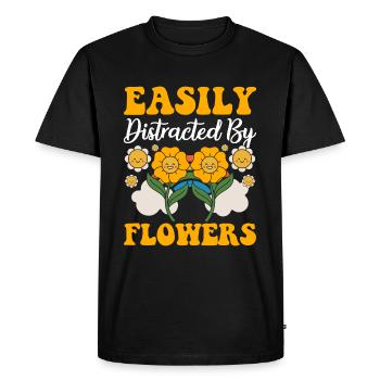 Bouquet Beau Couple de Pouce Vert - T-shirt Premium bio Homme - noir - Devant - Nico (187cm)