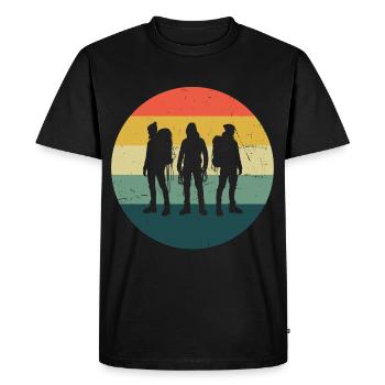 Escalade Hommes Grimpeur Bloc féminin - T-shirt Premium bio Homme - noir - Devant - Nico (187cm)