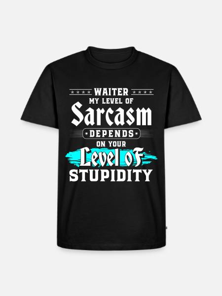 Waiter Restaurant Food Party - Men's Premium Organic T-Shirt - black