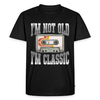 Cassette Musicale Legend Vintage Edition Limitée - T-shirt Premium bio Homme - noir - Devant - Nico (187cm)