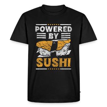 Sushi Riz Nigiri - T-shirt Premium bio Homme - noir - Devant - Nico (187cm)