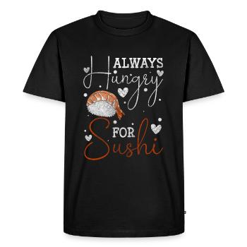 Barre japonaise Soy Nori - T-shirt Premium bio Homme - noir - Devant - Nico (187cm)
