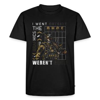 Gaming Online Graphics Games - Men's Premium Organic T-Shirt - black - Front - Nico (187cm)