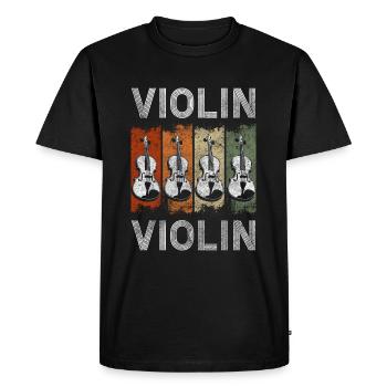 Musician Symphony - Men's Premium Organic T-Shirt - black - Front - Nico (187cm)
