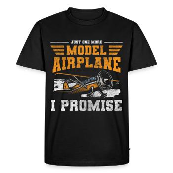 Avion Hobby Aviator Flight - T-shirt Premium bio Homme - noir - Devant - Nico (187cm)