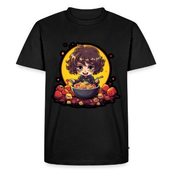 Cereal Killer Funny Muesli Motif - Men's Premium Organic T-Shirt - black - Front - Nico (187cm)
