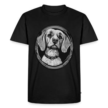Dog Owner Four-legged Animal Welfare - Men's Premium Organic T-Shirt - black - Front - Nico (187cm)