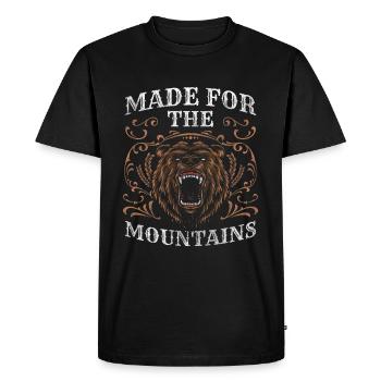 Dressage de l’ours Chasse à l’ours polaire - T-shirt Premium bio Homme - noir - Devant - Nico (187cm)