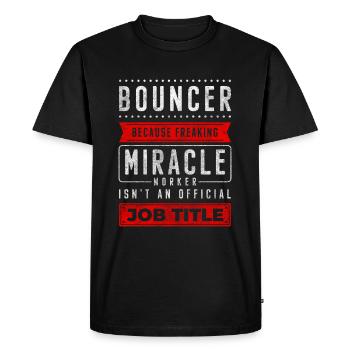 Sécurité Disco Breit Fitness - T-shirt Premium bio Homme - noir - Devant - Nico (187cm)