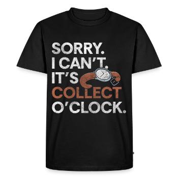 Montre de collection Time Oldschool - T-shirt Premium bio Homme - noir - Devant - Nico (187cm)