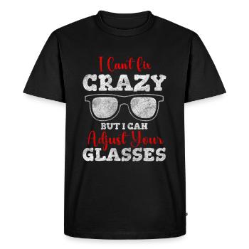 Visual aid spectacle snake - Men's Premium Organic T-Shirt - black - Front - Nico (187cm)