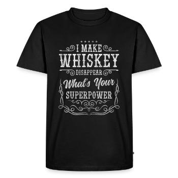Whisky Collectible Barman Glaçon - T-shirt Premium bio Homme - noir - Devant - Nico (187cm)