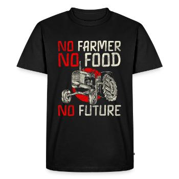 Champ d’agriculteur Champs de tracteur - T-shirt Premium bio Homme - noir - Devant - Nico (187cm)