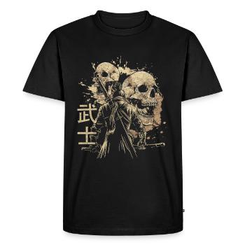 Asie Culture Arts Martiaux Soleil levant - T-shirt Premium bio Homme - noir - Devant - Nico (187cm)