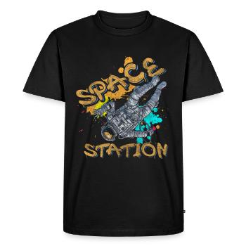 Spray Can Street Art Street Eye-catching - Men's Premium Organic T-Shirt - black - Front - Nico (187cm)