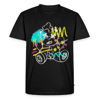Pulvérisateur Street Life Striking - T-shirt Premium bio Homme - noir - Devant - Nico (187cm)