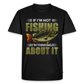 Angler Men Bière - T-shirt Premium bio Homme - noir - Devant - Nico (187cm)