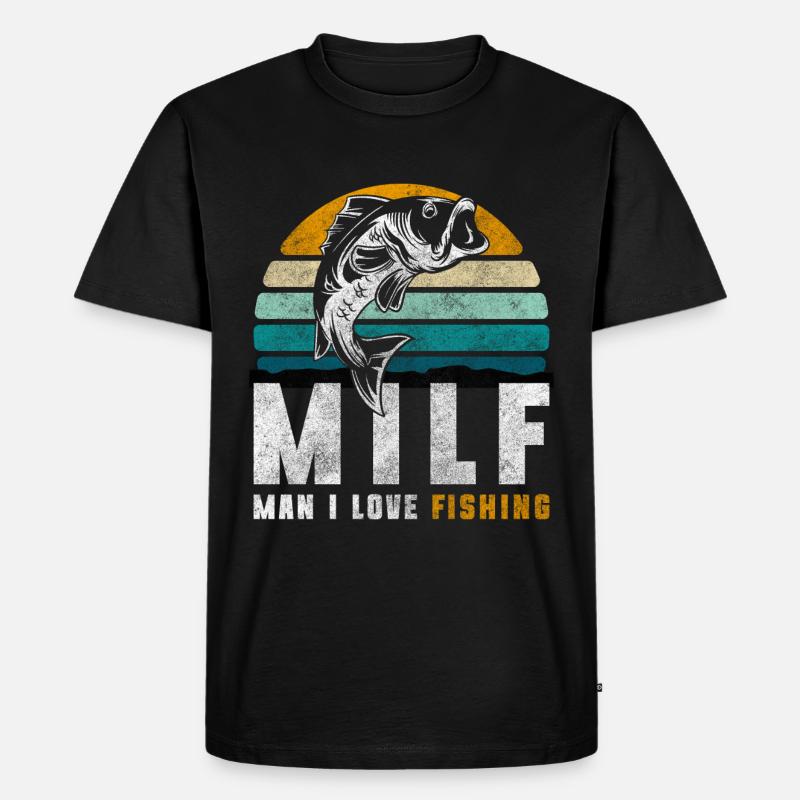 Fischen Hecht Trip Barsch - Männer Premium Bio T-Shirt - Schwarz