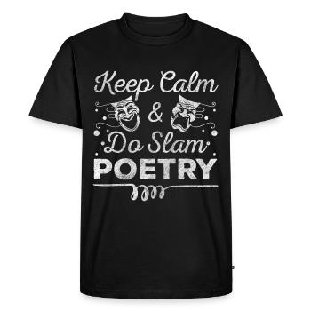 Poésie Textes Poète - T-shirt Premium bio Homme - noir - Devant - Nico (187cm)