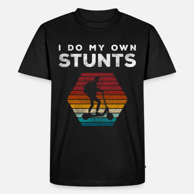 Rollerfahrer Stadt Stromer Speed - Männer Premium Bio T-Shirt - Schwarz