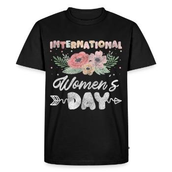 Célébrations du pouvoir des femmes - T-shirt Premium bio Homme - noir - Devant - Nico (187cm)