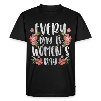 Women's Day Holiday Women's Rights Day of Honor - Men's Premium Organic T-Shirt - black - Front - Nico (187cm)