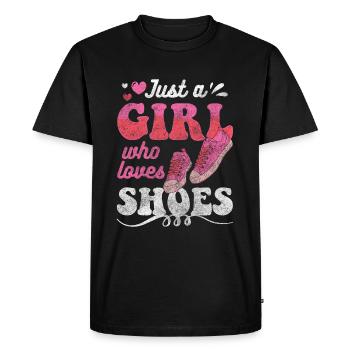 Collectionneur de chaussures Addiction au shopping - T-shirt Premium bio Homme - noir - Devant - Nico (187cm)
