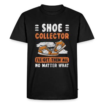 Des chaussures à la mode qui attirent l’attention - T-shirt Premium bio Homme - noir - Devant - Nico (187cm)