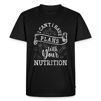 Nutrition Job Viande délicieuse - T-shirt Premium bio Homme - noir - Devant - Nico (187cm)