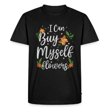 Fleurs Sentant L'amour Festival D'été - T-shirt Premium bio Homme - noir - Devant - Nico (187cm)