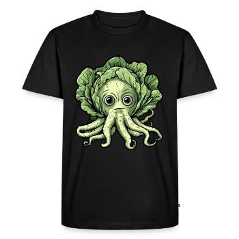 Octopus cabbage - Men's Premium Organic T-Shirt - black - Front - Nico (187cm)