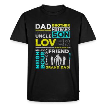Journée Homme Buveur Boyfriend Novembre - T-shirt Premium bio Homme - noir - Devant - Nico (187cm)