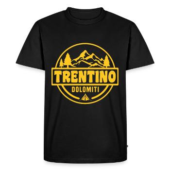 Jaune du Trentin - T-shirt Premium bio Homme - noir - Devant - Nico (187cm)