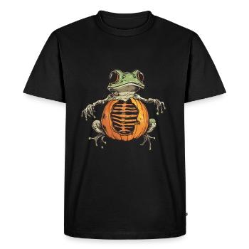 Pumpkin frog frog pumpkin - Men's Premium Organic T-Shirt - black - Front - Nico (187cm)